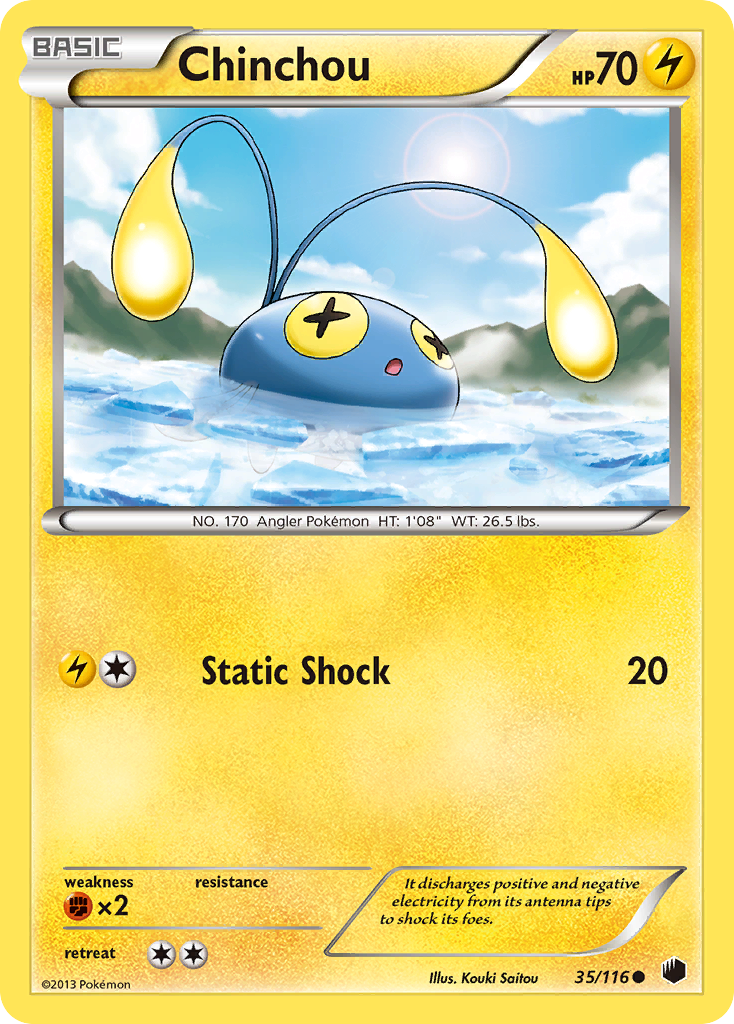 Chinchou (35/116) [Black & White: Plasma Freeze] | North Game Den