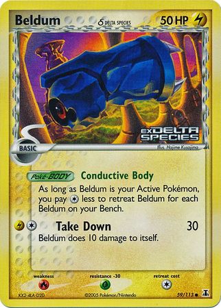 Beldum (59/113) (Delta Species) (Stamped) [EX: Delta Species] | North Game Den