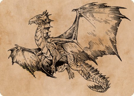 Ancient Bronze Dragon Art Card (58) [Commander Legends: Battle for Baldur's Gate Art Series] | North Game Den