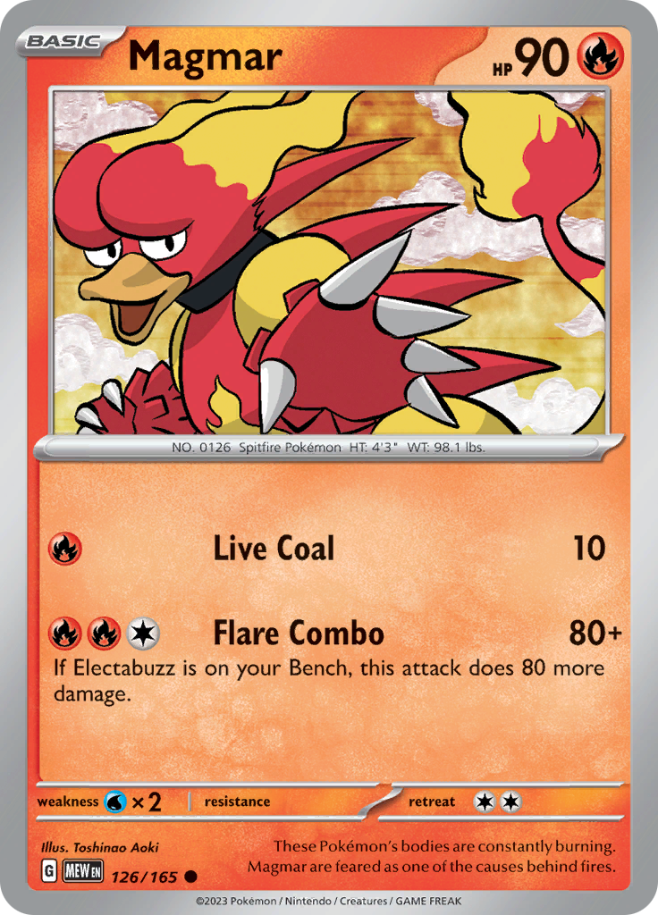 Magmar (126/165) [Scarlet & Violet: 151] | North Game Den