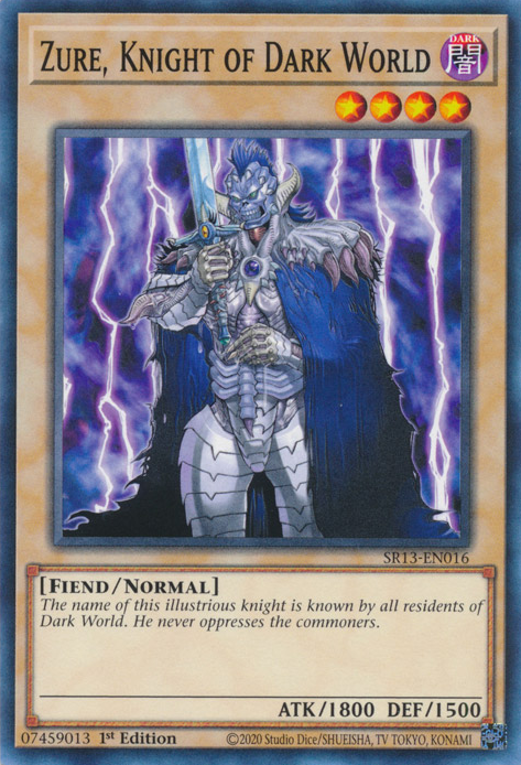 Zure, Knight of Dark World [SR13-EN016] Common | North Game Den