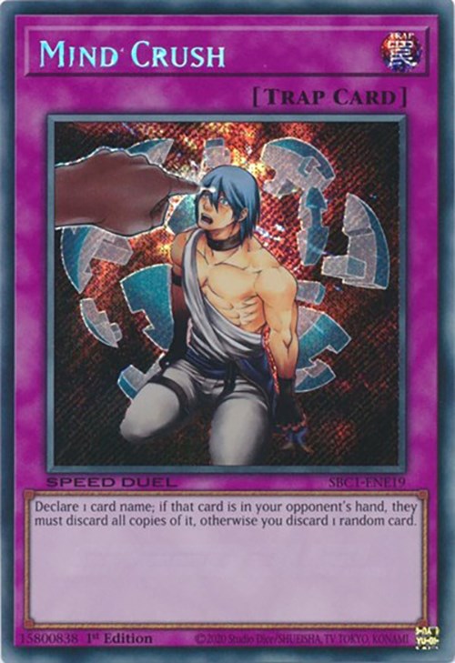 Mind Crush (Secret Rare) [SBC1-ENE19] Secret Rare | North Game Den