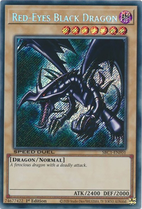 Red-Eyes Black Dragon [SBC1-ENF01] Secret Rare | North Game Den