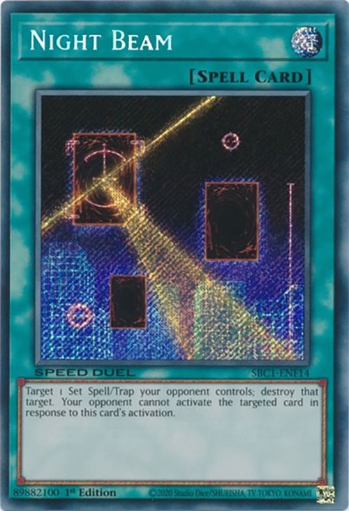 Night Beam [SBC1-ENF14] Secret Rare | North Game Den