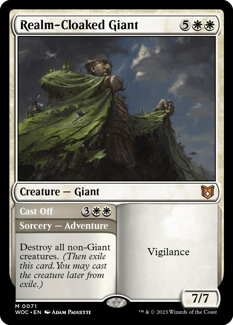 Realm-Cloaked Giant // Cast Off [Wilds of Eldraine Commander] | North Game Den