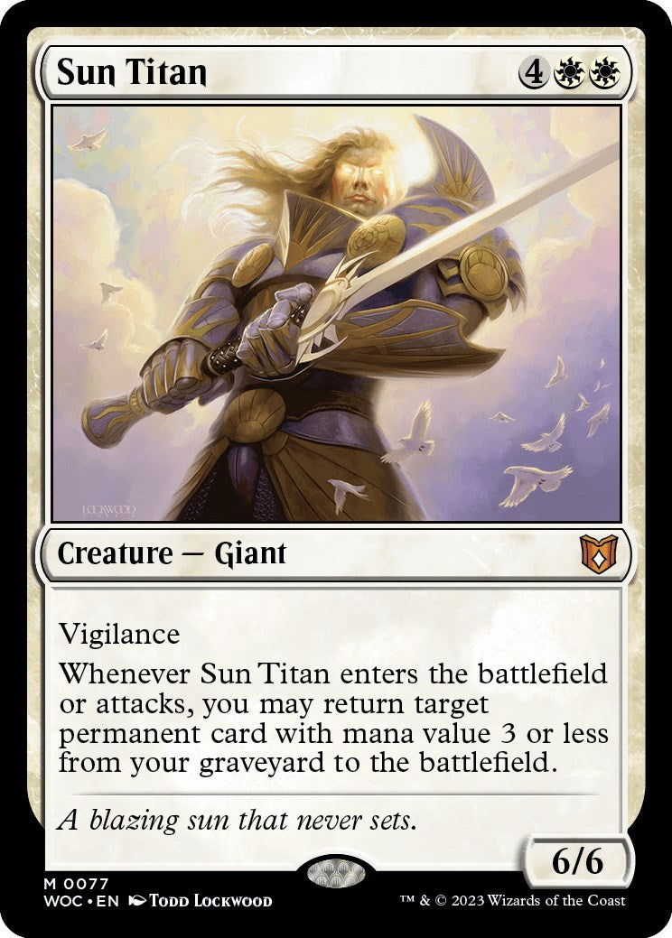 Sun Titan [Wilds of Eldraine Commander] | North Game Den