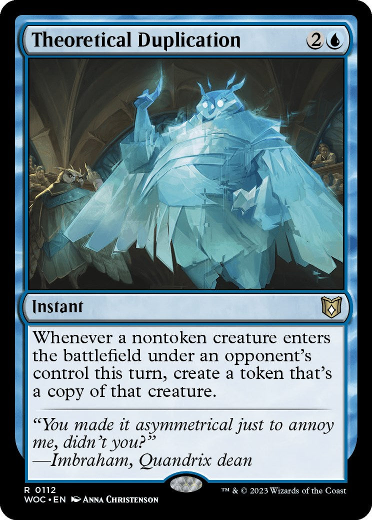 Theoretical Duplication [Wilds of Eldraine Commander] | North Game Den