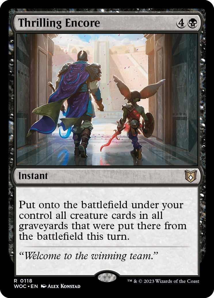 Thrilling Encore [Wilds of Eldraine Commander] | North Game Den