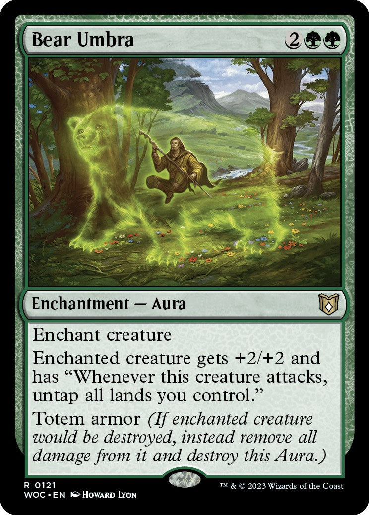 Bear Umbra [Wilds of Eldraine Commander] | North Game Den