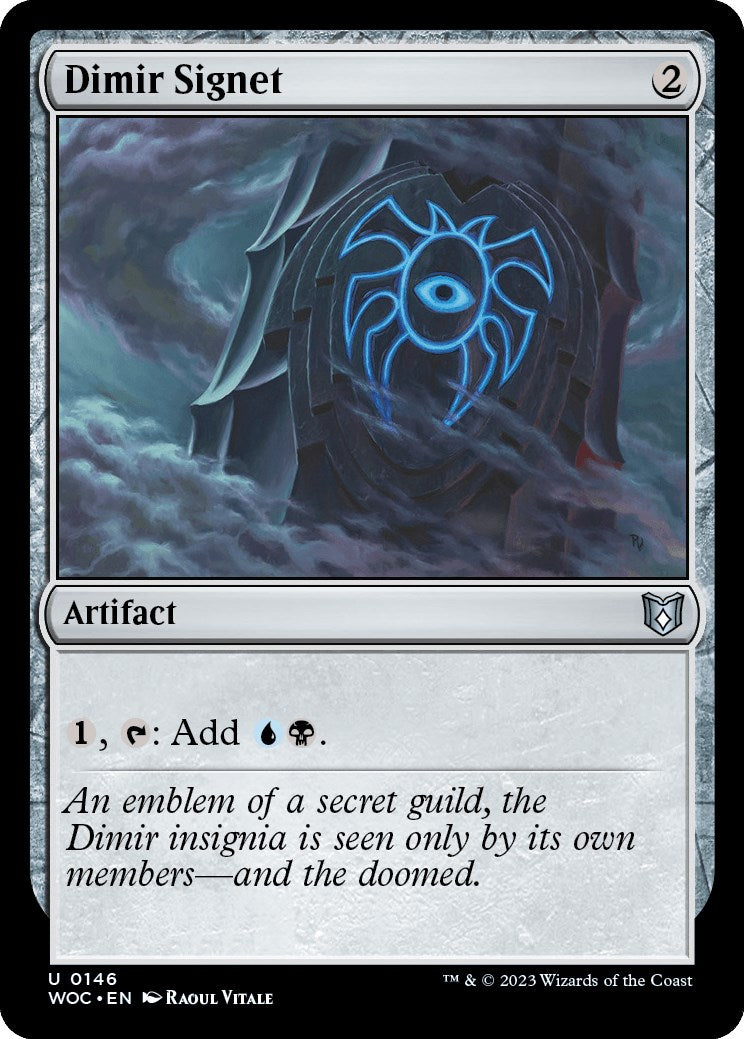 Dimir Signet [Wilds of Eldraine Commander] | North Game Den