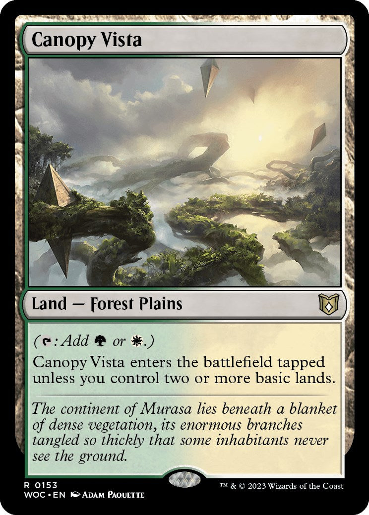 Canopy Vista [Wilds of Eldraine Commander] | North Game Den