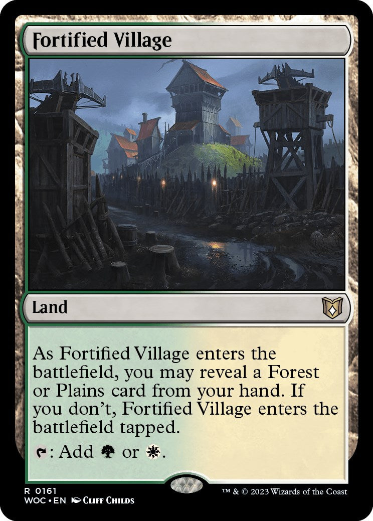 Fortified Village [Wilds of Eldraine Commander] | North Game Den
