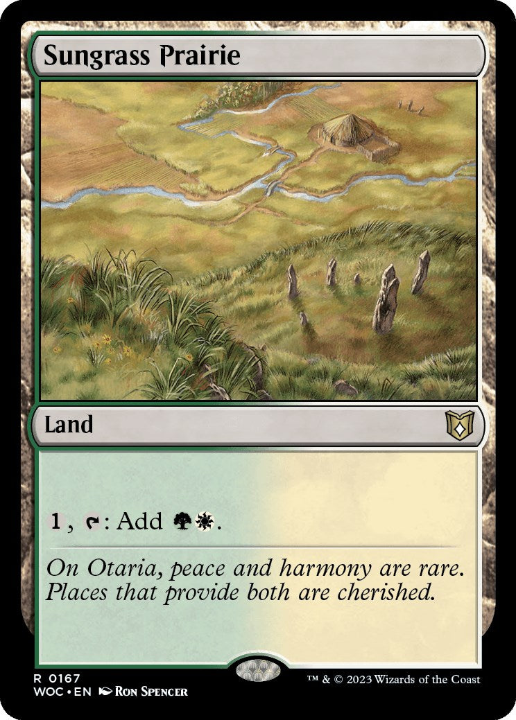 Sungrass Prairie [Wilds of Eldraine Commander] | North Game Den