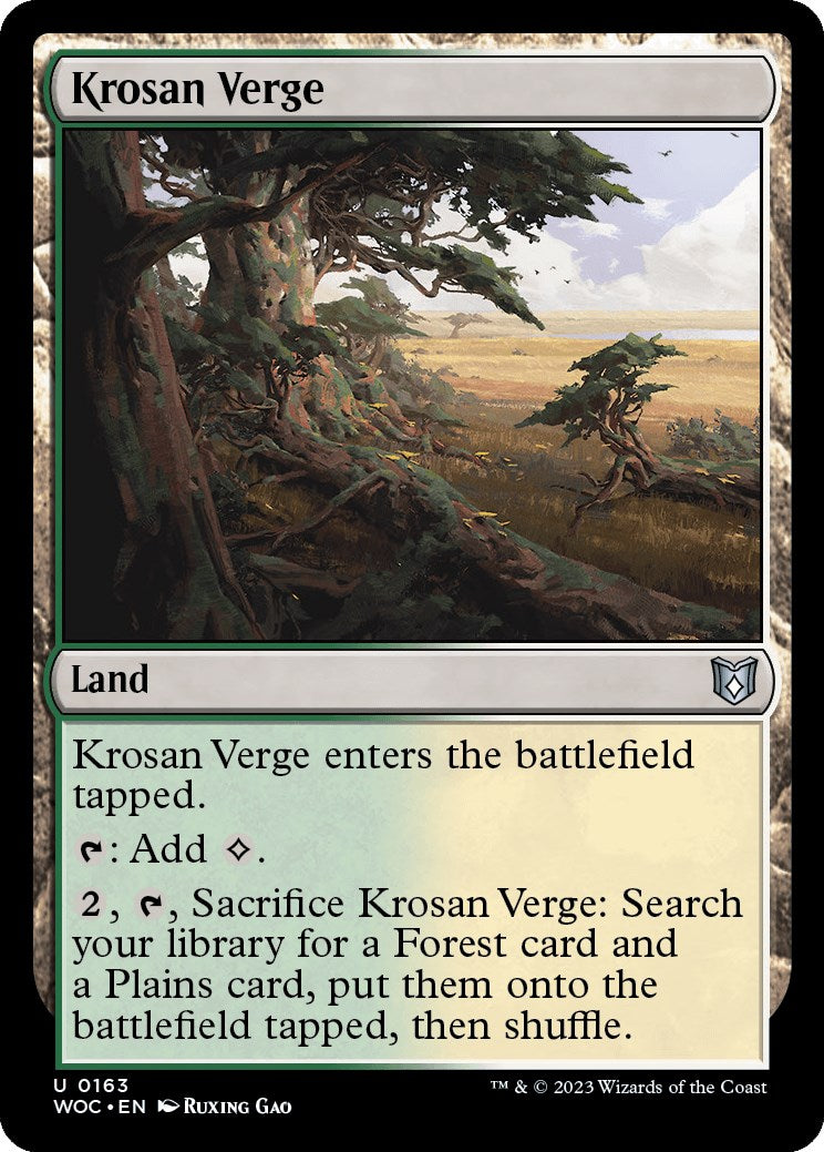 Krosan Verge [Wilds of Eldraine Commander] | North Game Den