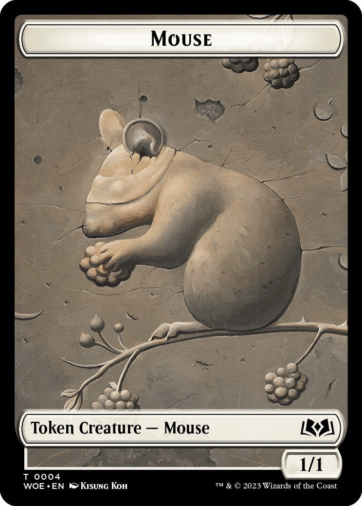 Mouse Token [Wilds of Eldraine Tokens] | North Game Den