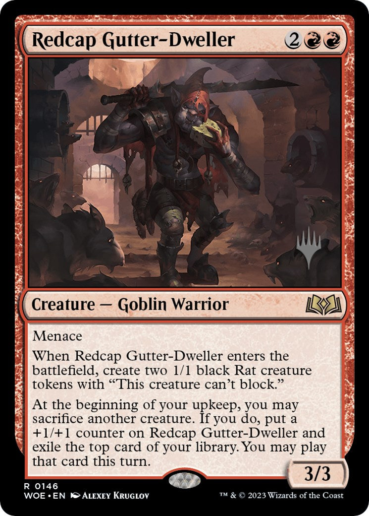 Redcap Gutter-Dweller (Promo Pack) [Wilds of Eldraine Promos] | North Game Den