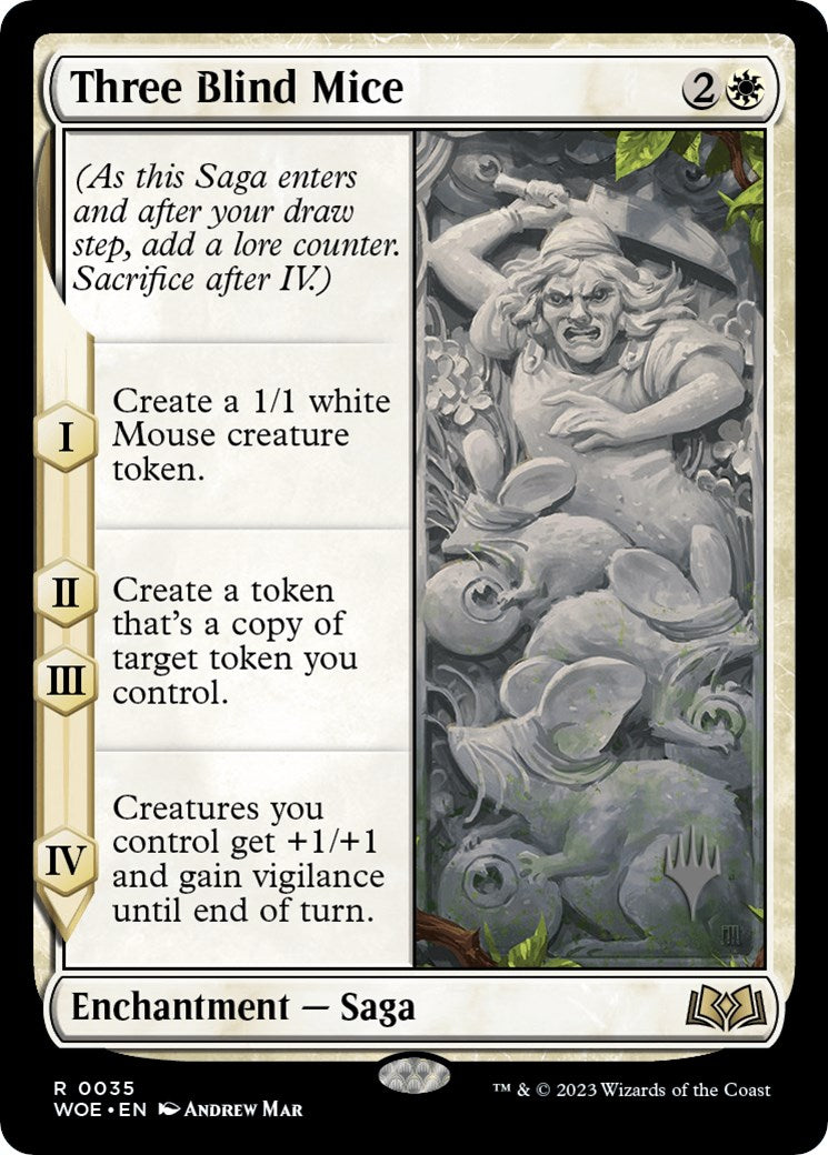 Three Blind Mice (Promo Pack) [Wilds of Eldraine Promos] | North Game Den