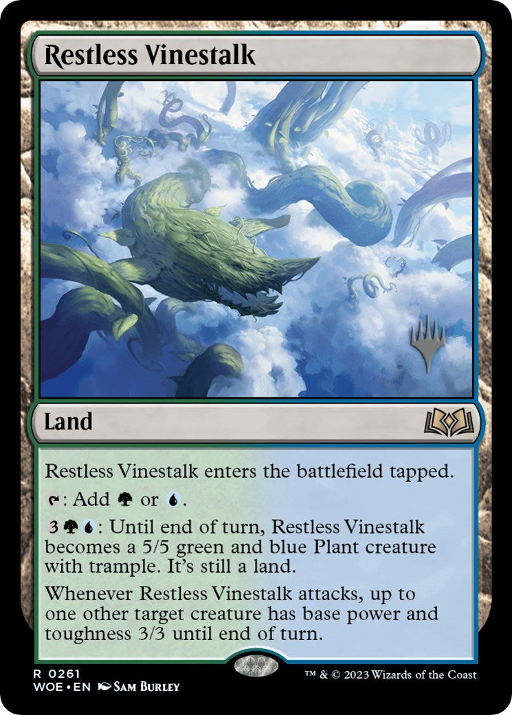 Restless Vinestalk (Promo Pack) [Wilds of Eldraine Promos] | North Game Den