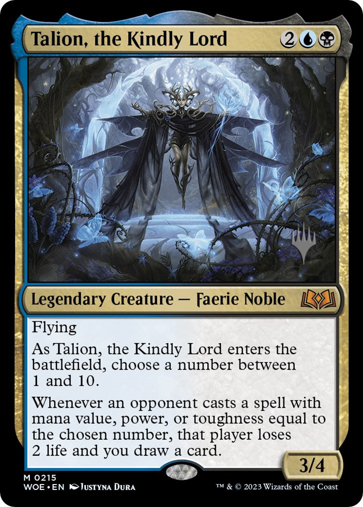 Talion, the Kindly Lord (Promo Pack) [Wilds of Eldraine Promos] | North Game Den