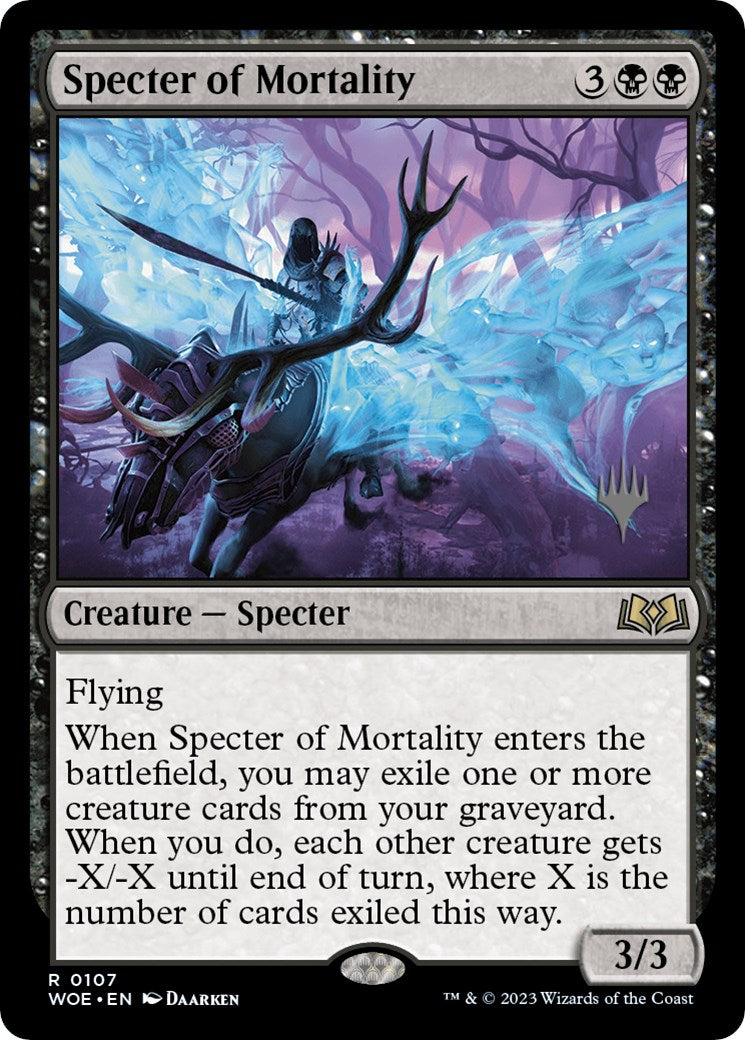 Specter of Mortality (Promo Pack) [Wilds of Eldraine Promos] | North Game Den