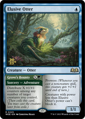 Elusive Otter // Grove's Bounty [Wilds of Eldraine Prerelease Promos] | North Game Den