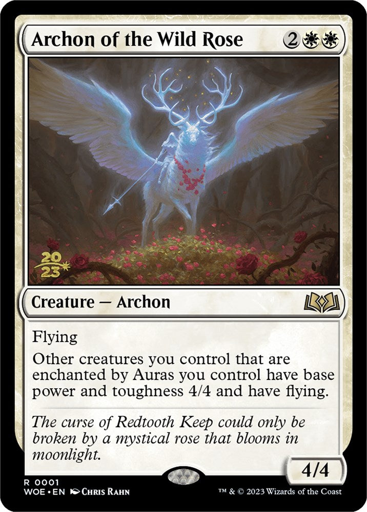 Archon of the Wild Rose [Wilds of Eldraine Prerelease Promos] | North Game Den