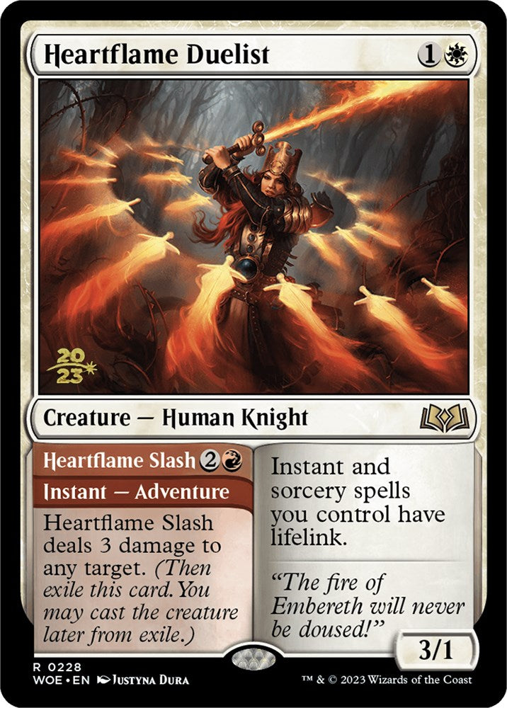 Heartflame Duelist // Heatflame Duelist (Promo Pack) [Wilds of Eldraine Promos] | North Game Den