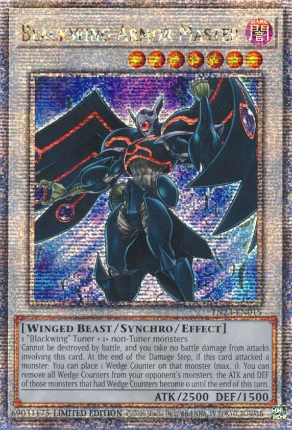 Blackwing Armor Master [TN23-EN015] Quarter Century Secret Rare | North Game Den