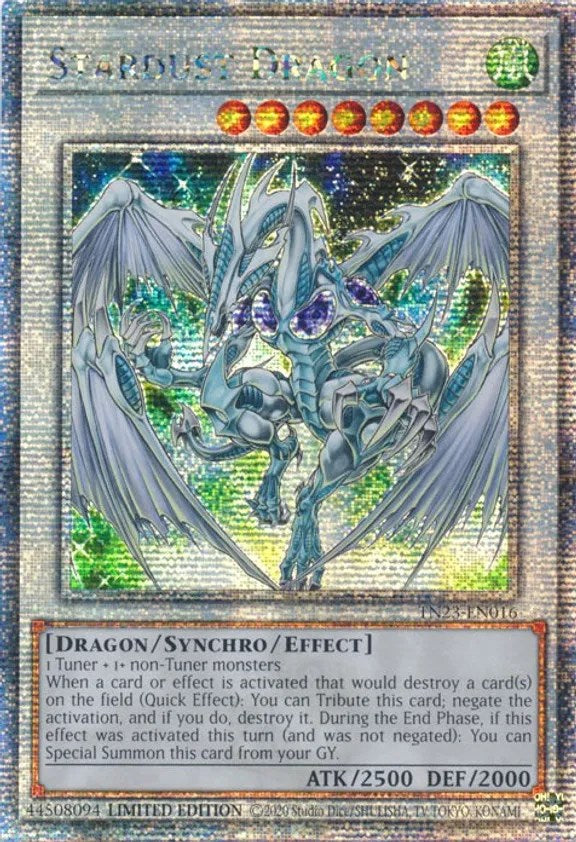 Stardust Dragon [TN23-EN016] Quarter Century Secret Rare | North Game Den