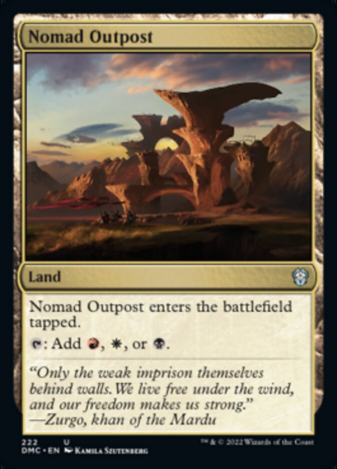 Nomad Outpost [Dominaria United Commander] | North Game Den