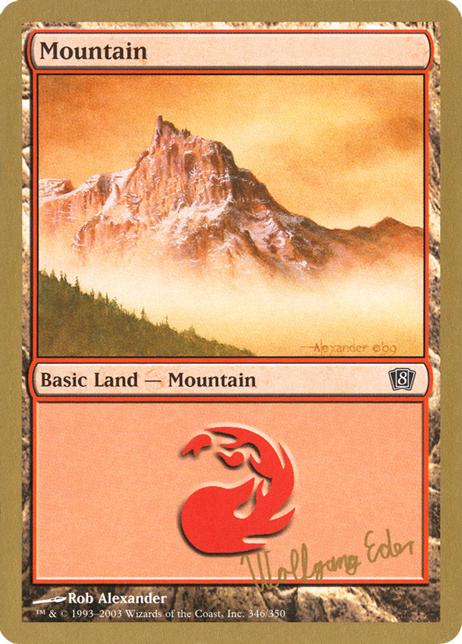 Mountain (we346) (Wolfgang Eder) [World Championship Decks 2003] | North Game Den