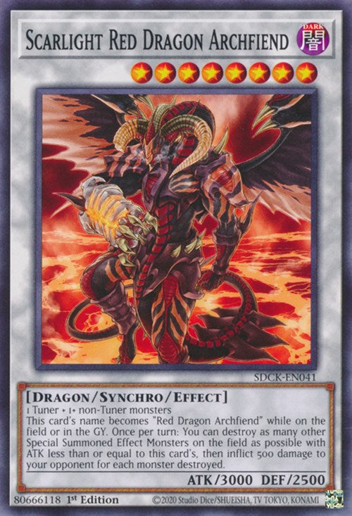 Scarlight Red Dragon Archfiend [SDCK-EN041] Common | North Game Den