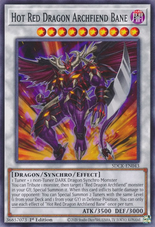 Hot Red Dragon Archfiend Bane [SDCK-EN043] Common | North Game Den