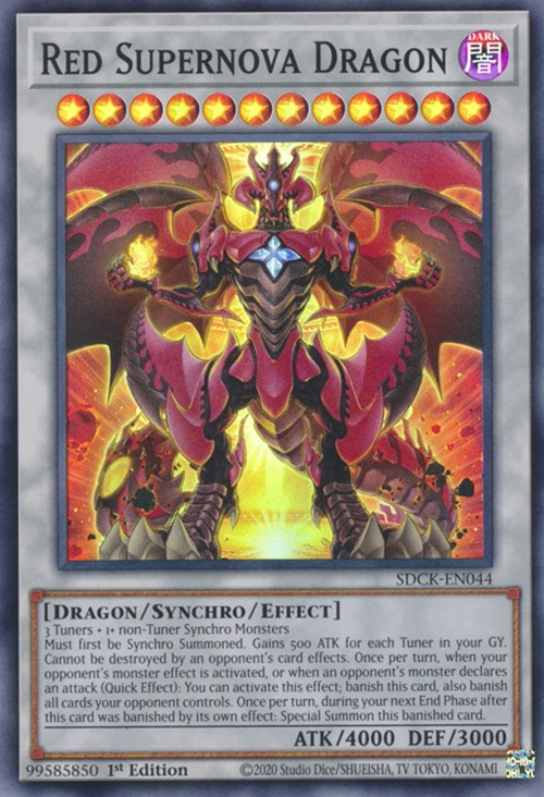 Red Supernova Dragon [SDCK-EN044] Super Rare | North Game Den