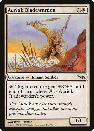 Auriok Bladewarden [Mirrodin] | North Game Den