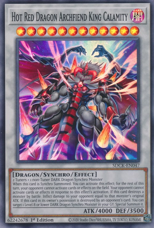 Hot Red Dragon Archfiend King Calamity [SDCK-EN047] Super Rare | North Game Den