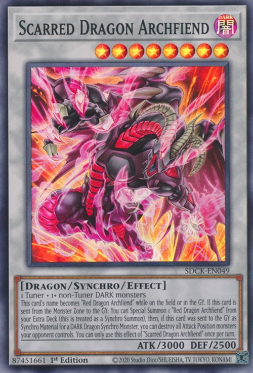 Scarred Dragon Archfiend [SDCK-EN049] Super Rare | North Game Den