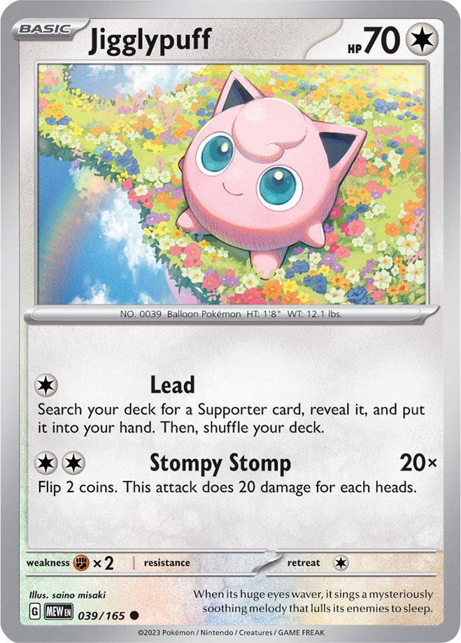 Jigglypuff (039/165) [Scarlet & Violet: 151] | North Game Den