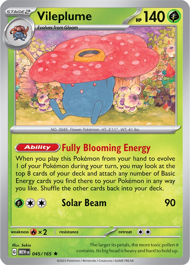 Vileplume (045/165) [Scarlet & Violet: 151] | North Game Den