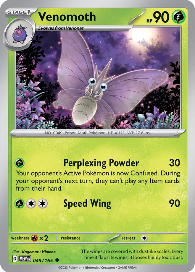 Venomoth (049/165) [Scarlet & Violet: 151] | North Game Den