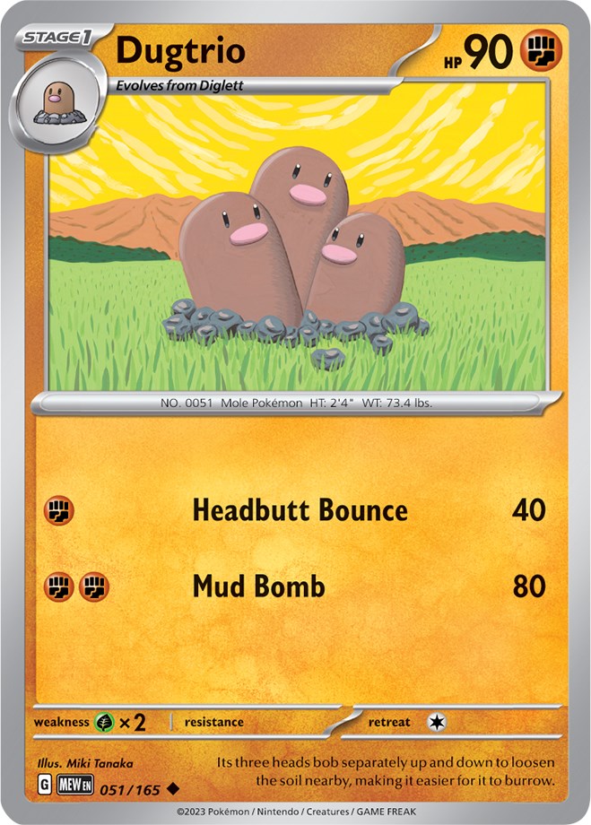 Dugtrio (051/165) [Scarlet & Violet: 151] | North Game Den