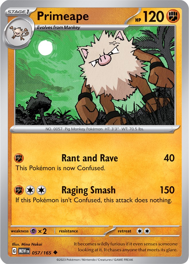 Primeape (057/165) [Scarlet & Violet: 151] | North Game Den