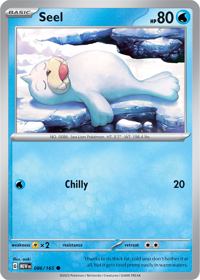 Seel (086/165) [Scarlet & Violet: 151] | North Game Den