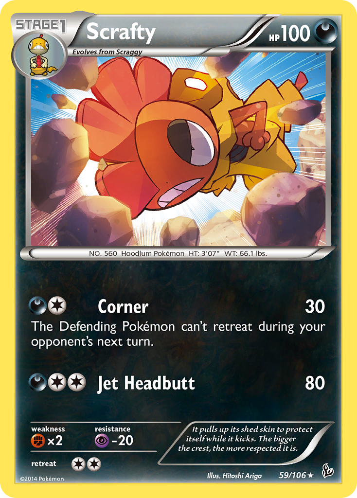 Scrafty (59/106) [XY: Flashfire] | North Game Den