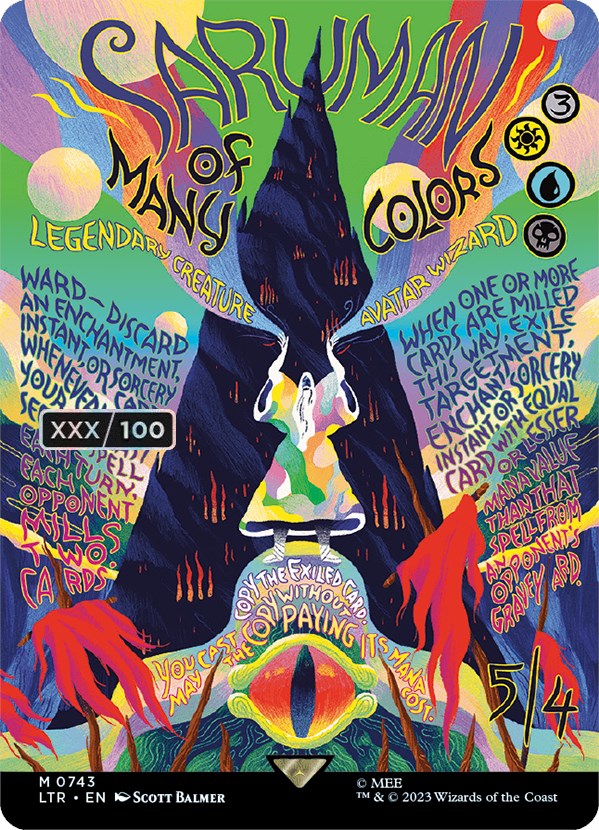 Saruman of Many Colors (Borderless Poster) (Serialized) [The Lord of the Rings: Tales of Middle-Earth] | North Game Den