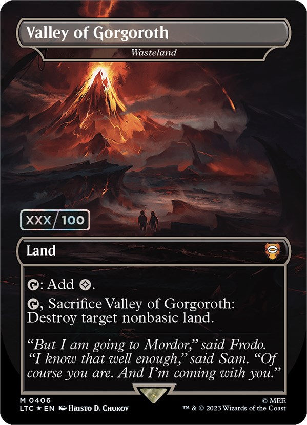 Valley of Gorgoroth - Wasteland (Serialized) [The Lord of the Rings: Tales of Middle-Earth Commander] | North Game Den