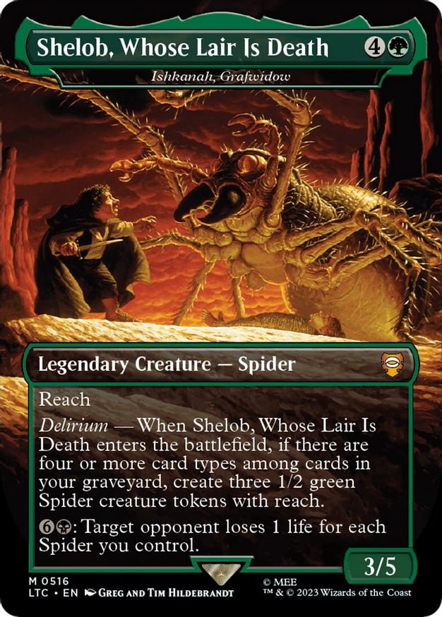 Shelob, Whose Lair Is Death - Ishkanah, Grafwidow (Borderless) [The Lord of the Rings: Tales of Middle-Earth Commander] | North Game Den