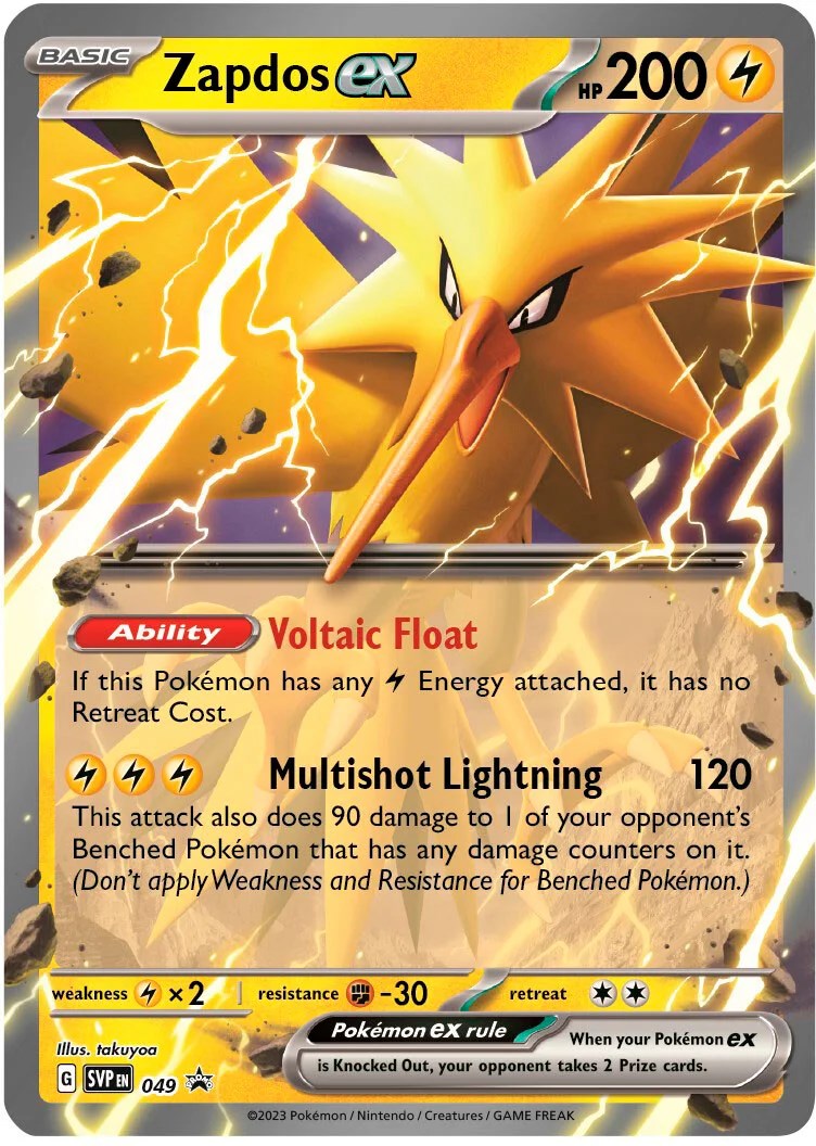 Zapdos ex (049) [Scarlet & Violet: Black Star Promos] | North Game Den