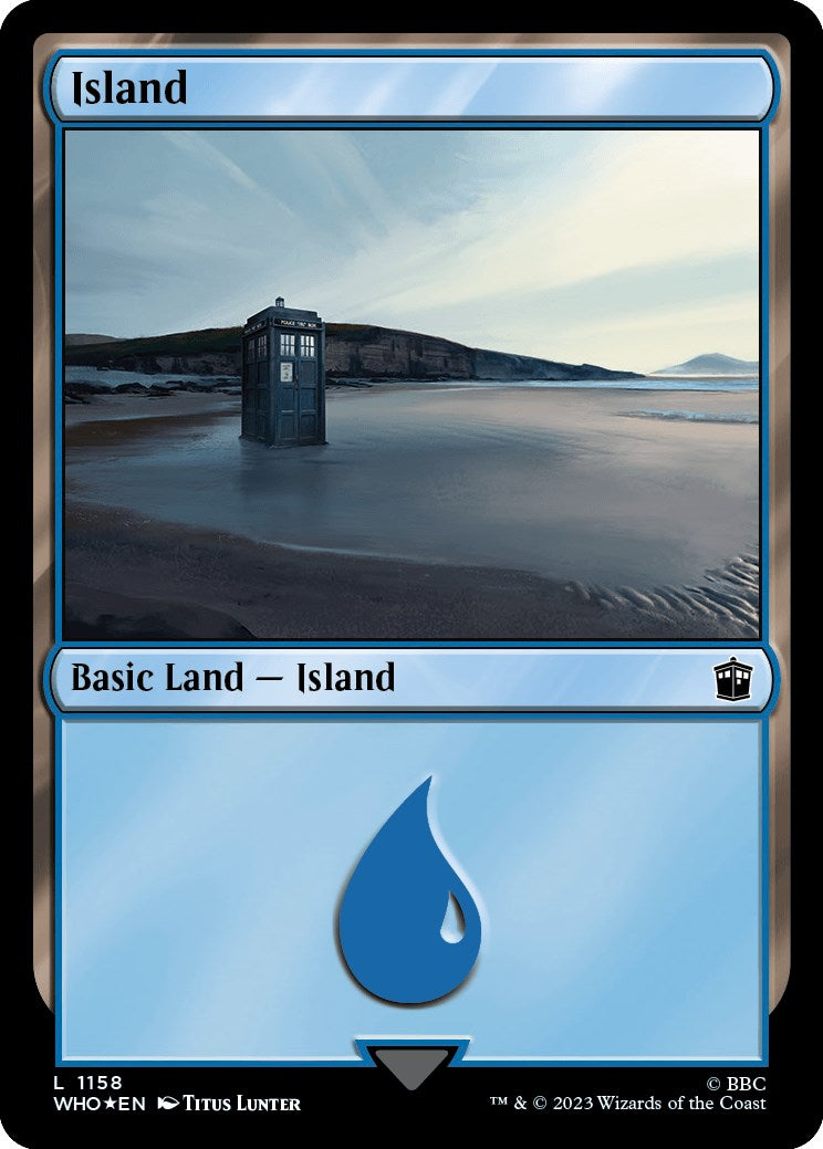 Island (1158) (Surge Foil) [Doctor Who] | North Game Den