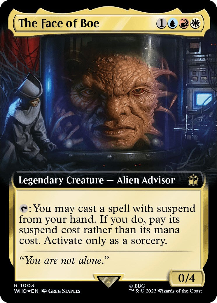 The Face of Boe (Extended Art) (Surge Foil) [Doctor Who] | North Game Den